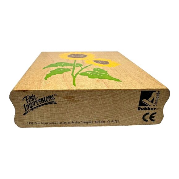 Sunflower Botanical Garden Hope Rubber Stamp 3.5 x 2.75 - Rubber Stampede Z483F - Picture 2 of 4